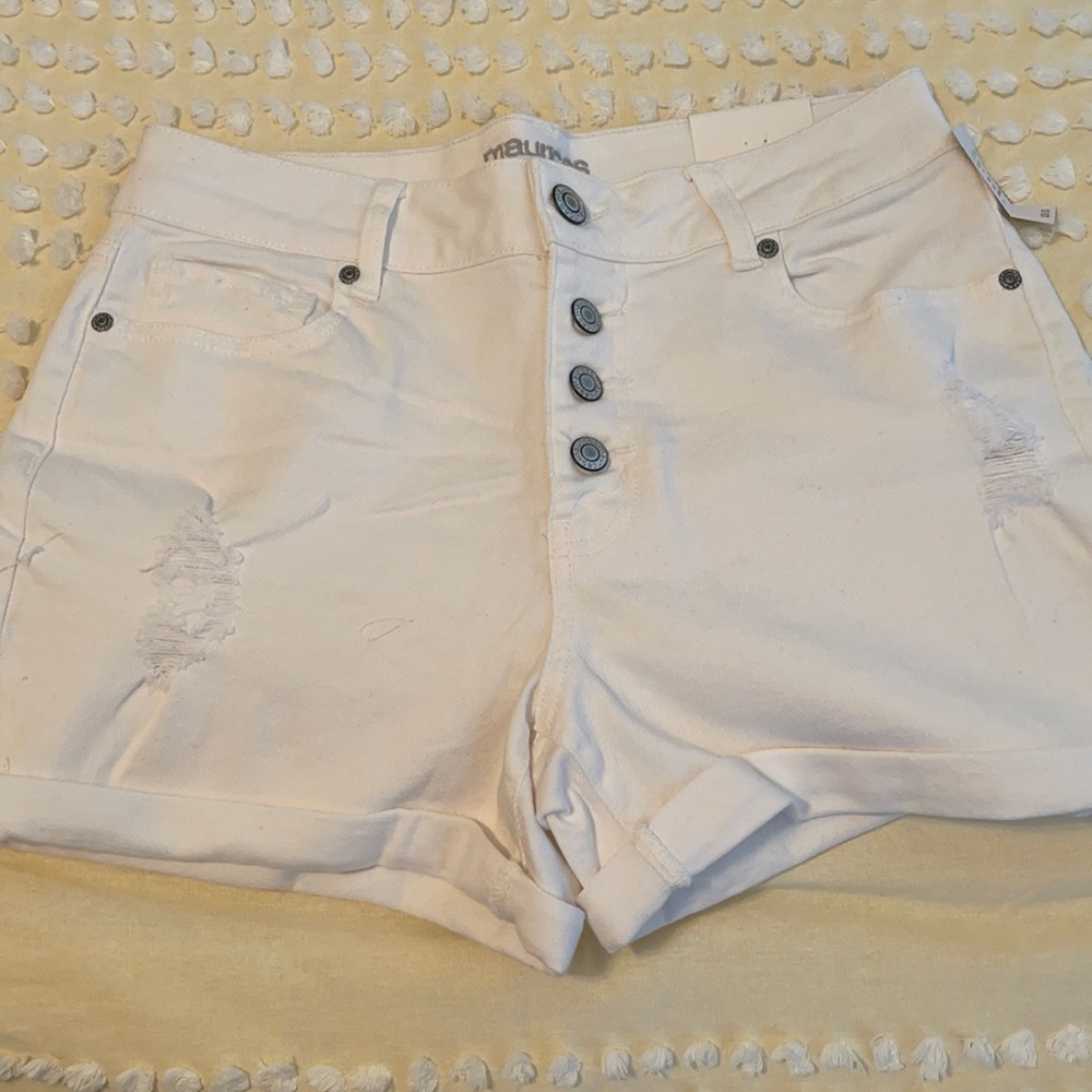 White Hi-Rise Shorts
